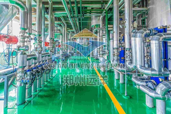 ISO9001 physikalische Raffinerie 1000T/D für die Verarbeitung von Baumwollöl