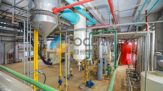 Vollautomatische Sojabohnen-grobe Erdölraffinerie-Betriebscottonöl-Fertigungsstraße